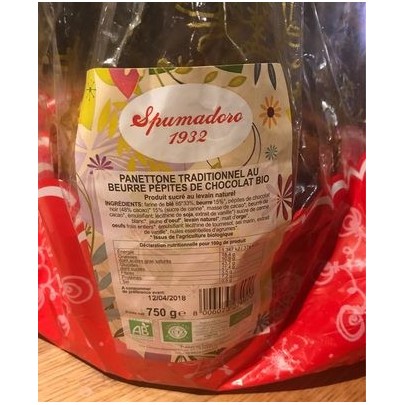 PANETTONE CHOCOLAT BIO 500G