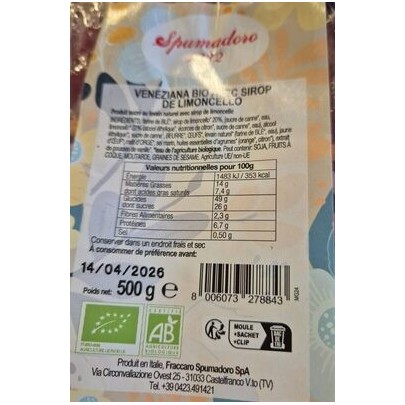 PANETTONE LIMONCELLO BIO 500G