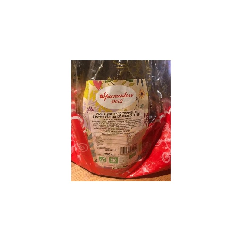 PANETTONE CHOCOLAT BIO 500G PANETTONE CHOCOLAT BIO 500G
