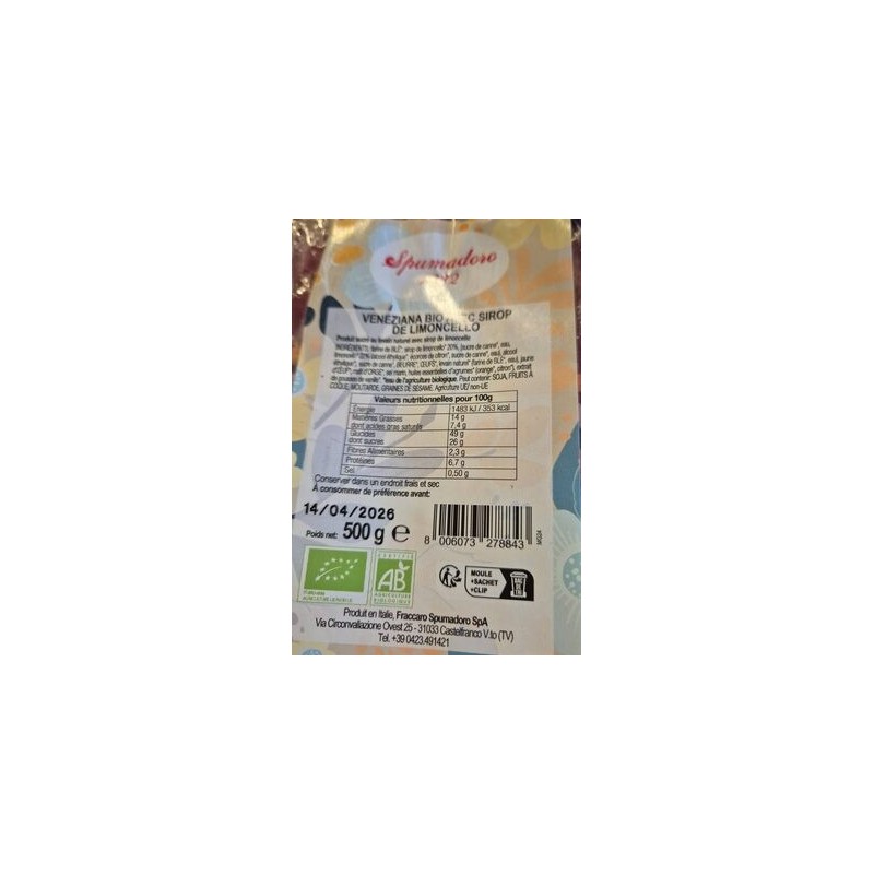 PANETTONE LIMONCELLO BIO 500G