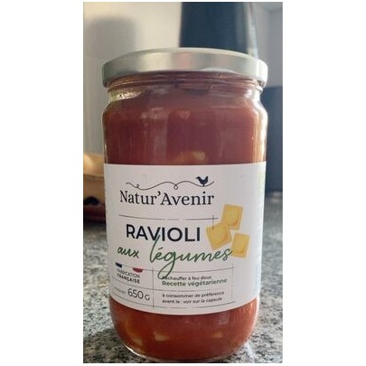 RAVIOLI AUX LEGUMES BIO 650G