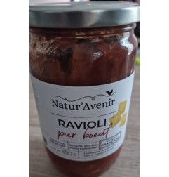 RAVIOLI PUR BOEUF BIO 650G