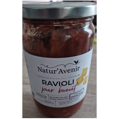 RAVIOLI PUR BOEUF BIO 650G