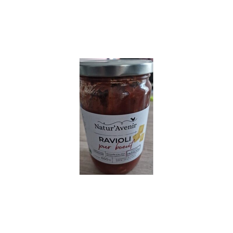 RAVIOLI PUR BOEUF BIO 650G