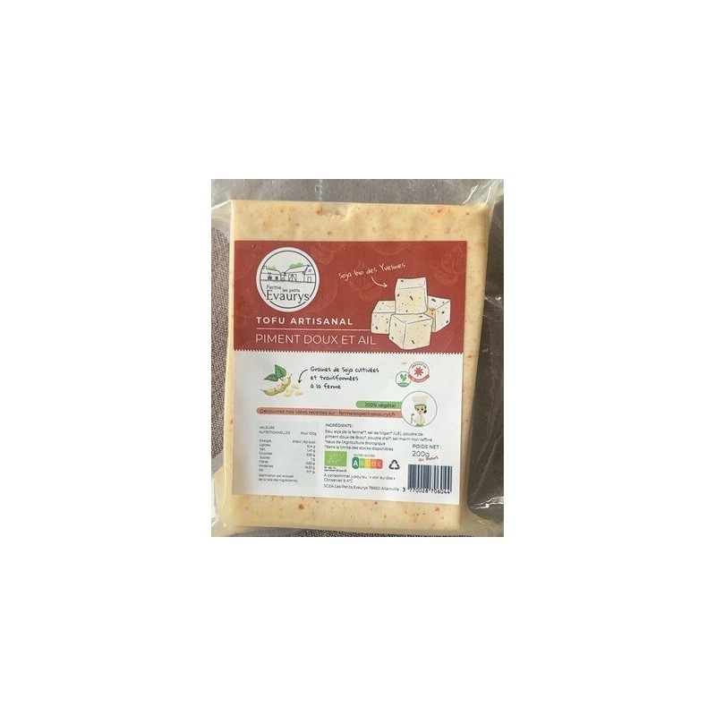 TOFU PIMENT DOUX ET AIL FERMIE TOFU PIMENT DOUX ET AIL FERMIE