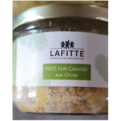 PATE PUR CANARD OLIVES 180G