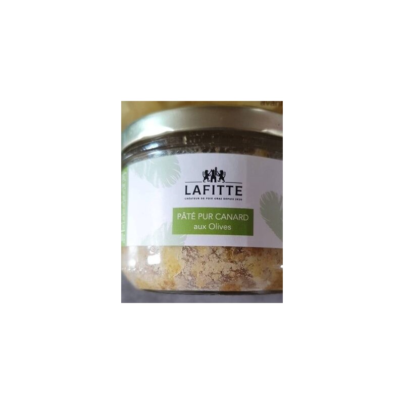 PATE PUR CANARD OLIVES 180G