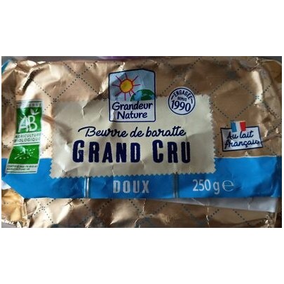 BEURRE DOUX AU LAIT CRU 250G