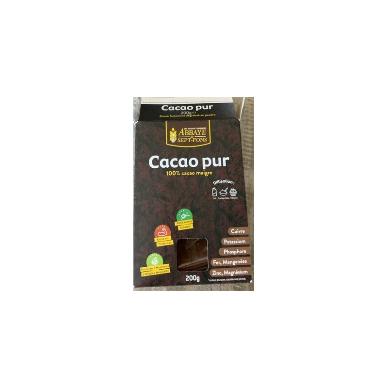 CACAO PUR ABBAYE DE SEPT FONS