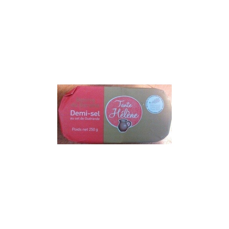 BEURRE DE BARATTE 1 2 SEL 250G BEURRE DE BARATTE 1 2 SEL 250G