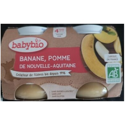 COMPOTE BABYBIO POMME BANANE 2