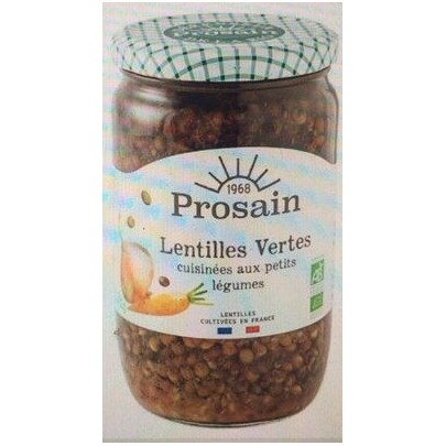 LENTILLES VERTES 660G AUX PETI
