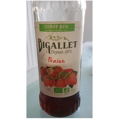 SIROP FRAISE BIO 70CL