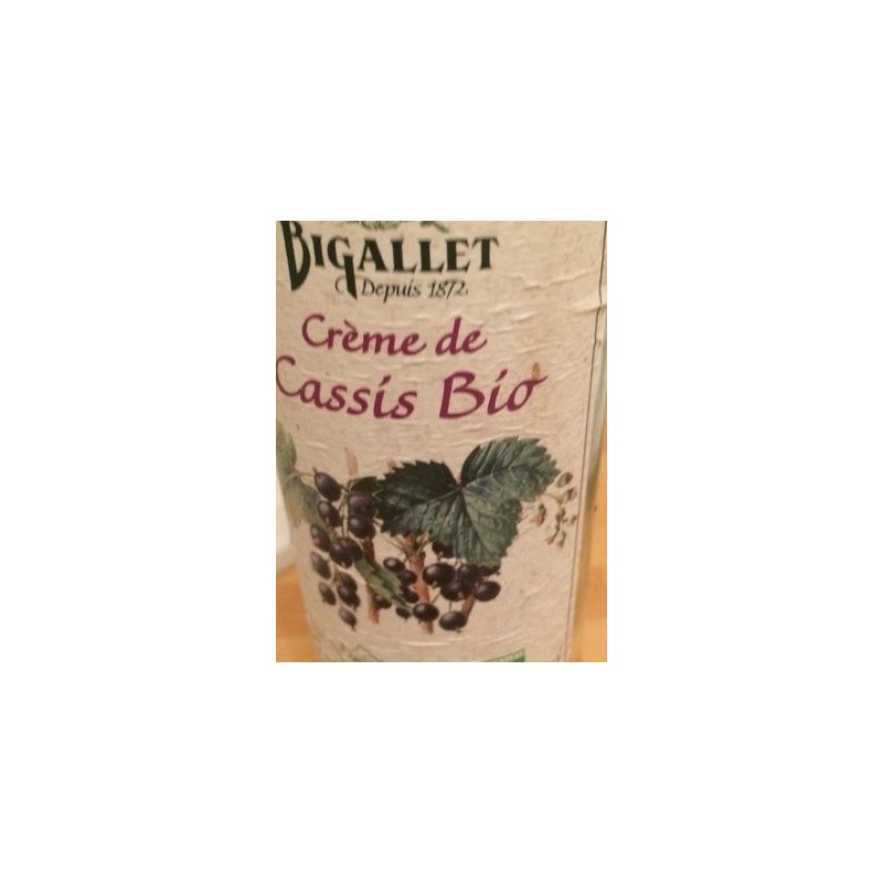 CREME DE CASSIS 15  BIO 50CL