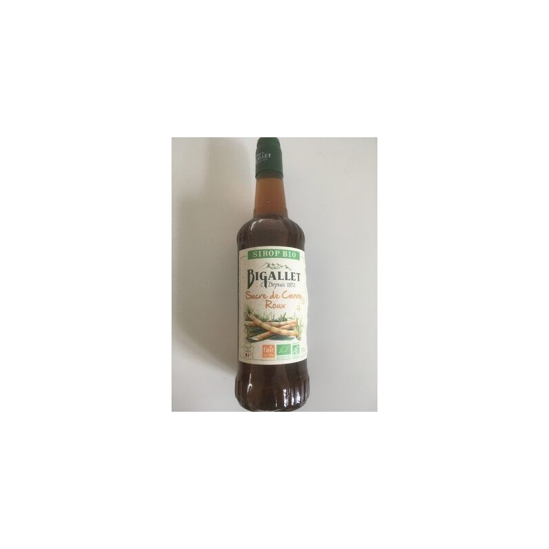 SIROP SUCRE CANNE ROUX BIO 70C