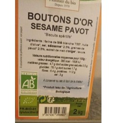 BOUTONS D OR BLE SESAME PAVOT