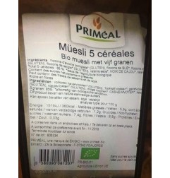 MUESLI 5 CEREALES BIO
