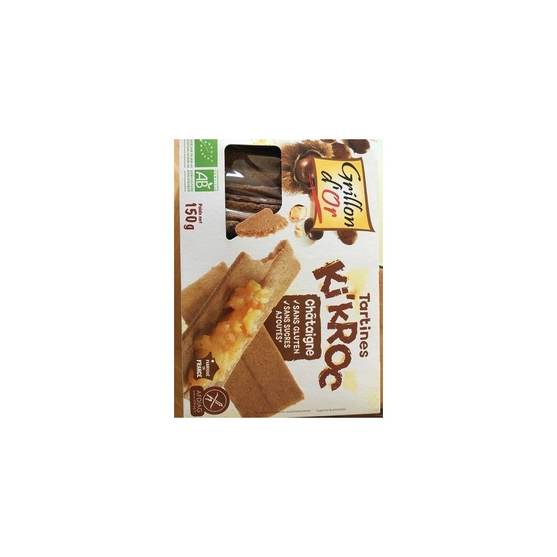 TARTINES KIKROC CHATAIGNE 150G TARTINES KIKROC CHATAIGNE 150G