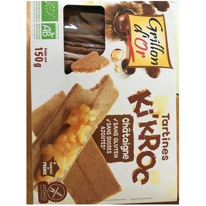 TARTINES KIKROC CHATAIGNE 150G
