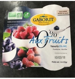 YAOURTS 0% AUX FRUITS 4X125G