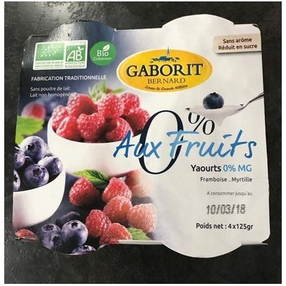 YAOURTS 0% AUX FRUITS 4X125G