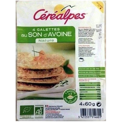 GALETTE SON D AVOINE NATURE 4X