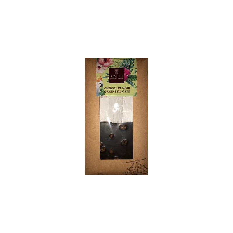 CHOCOLAT NOIR GRAINS CAFE 100G