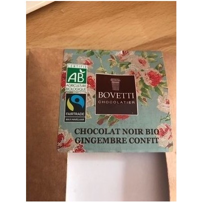 CHOCOCOLAT NOIR GINGEMBRE BIO