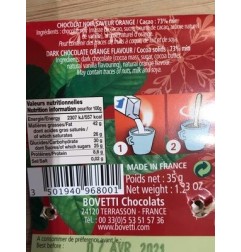 CHOCOLAT CHAUD NOIR ORANGE 35G