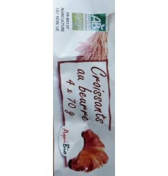 CROISSANTS AU BEURRE  4X70 G A