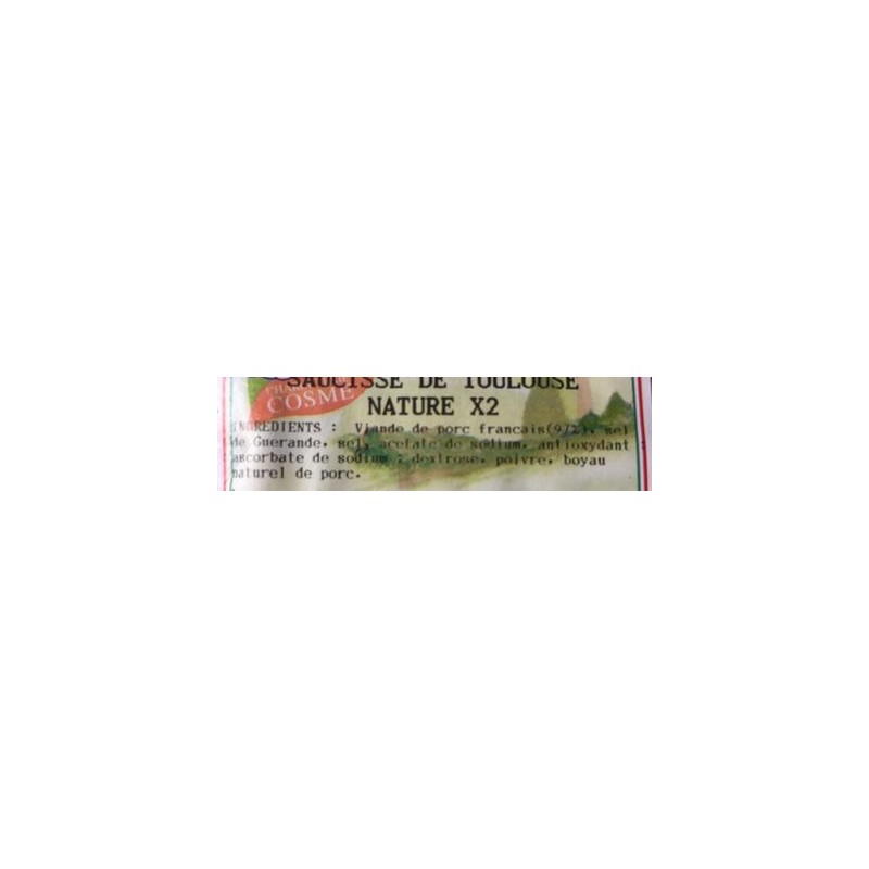 SAUCISSE DE TOUL