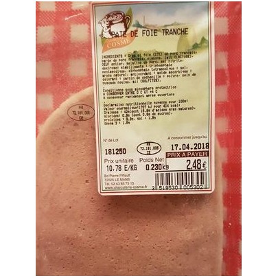 PATE DE FOIE 230