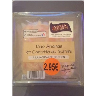 DUO ANANAS ET CAROTTE AU SURIM