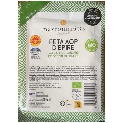 FETA GRECQUE BIO 150G