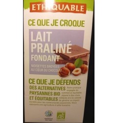 CHOCOLAT LAIT PRALINE FONDANT