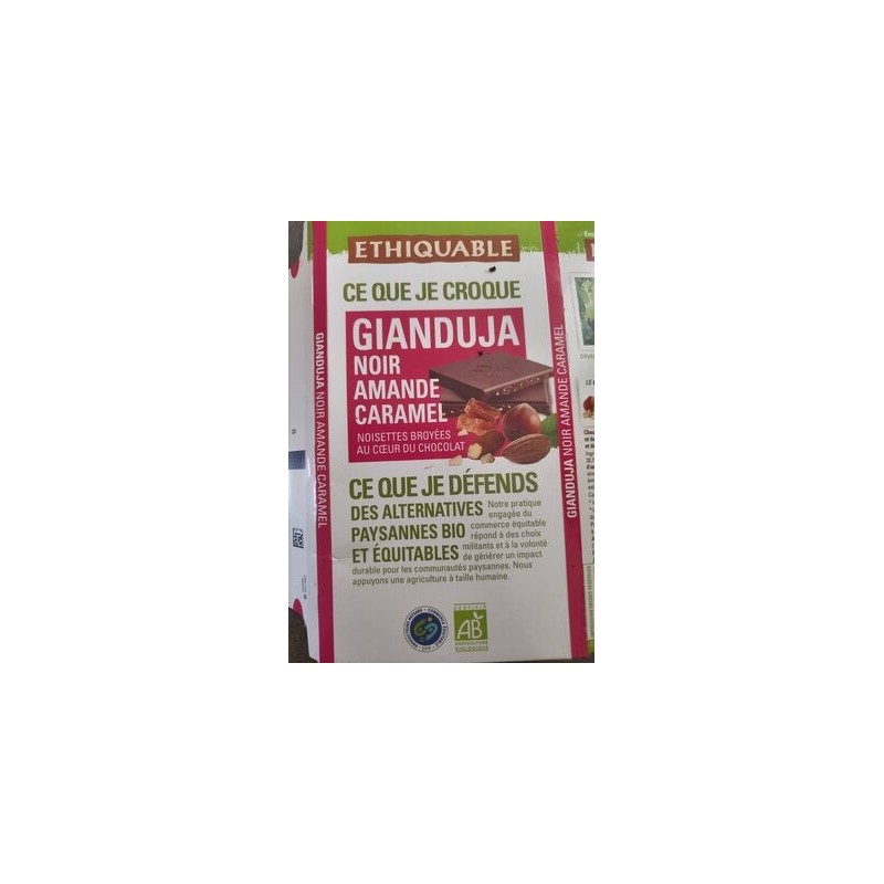 CHOCOLAT NOIR GIANDUJA AMANDE