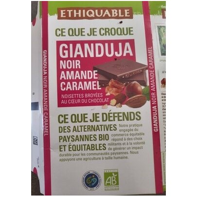 CHOCOLAT NOIR GIANDUJA AMANDE