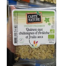 QUINOA AUX CHATAIGNES ET FRUIT