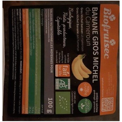 BANANE GRO MICHEL DU CAMEROUN