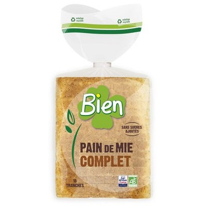 PAIN DE MIE COMPLET TRANCHE 50