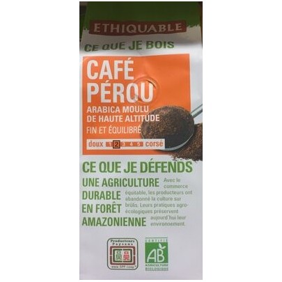 CAFE MOULU PEROU