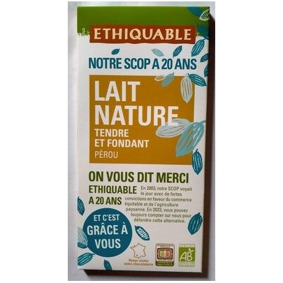 CHOCOLAT LAIT NA