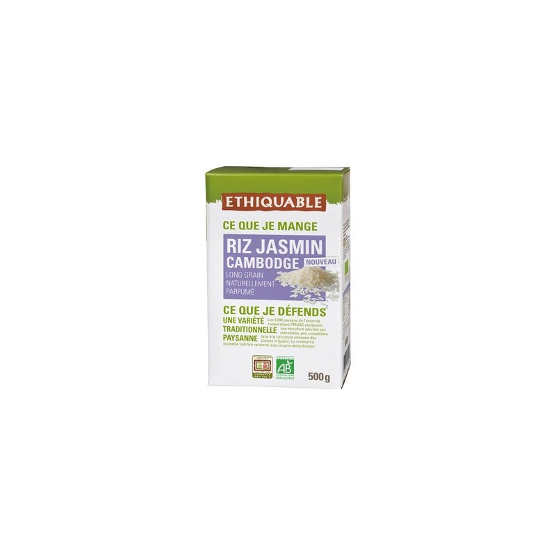 RIZ JASMIN CAMBODGE BIO 500G RIZ JASMIN CAMBODGE BIO 500G