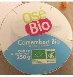 CAMEMBERT OSE BIO 250G