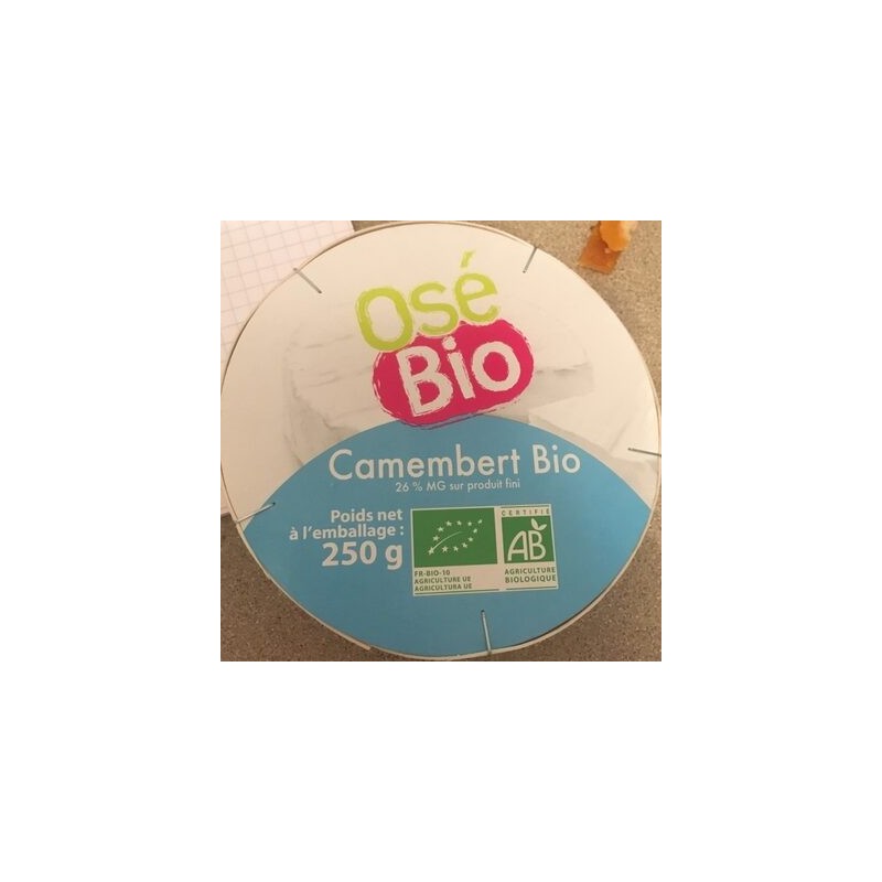 CAMEMBERT OSE BIO 250G CAMEMBERT OSE BIO 250G