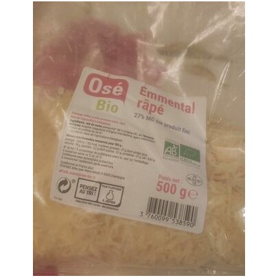 EMMENTAL RAPE AU LAIT PASTEURI