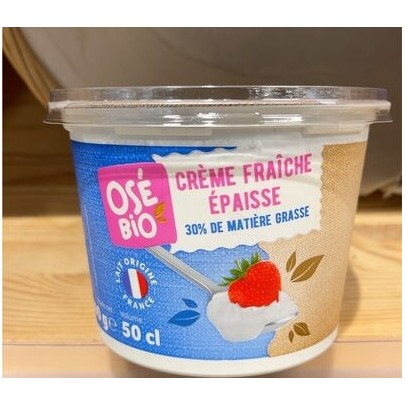 CREME FRAICHE EPAISSE, 30 % MG