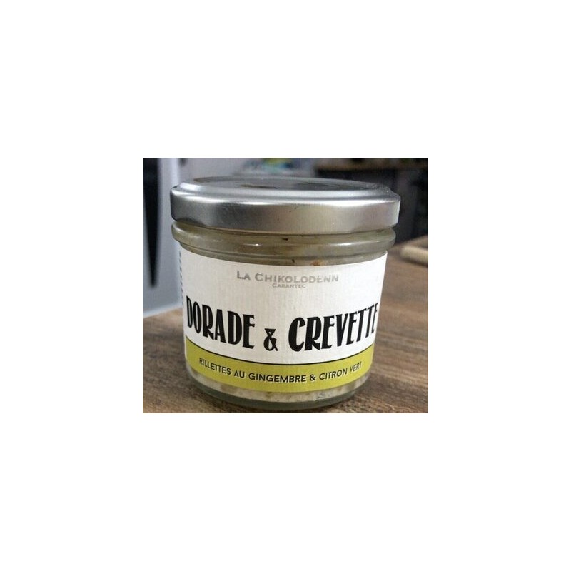 RILLETTES DORADE ET CREVETTES