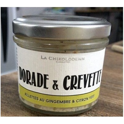 RILLETTES DORADE ET CREVETTES