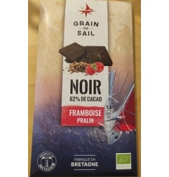 CHOCOLAT NOIR FRAMBOISE PRALIN